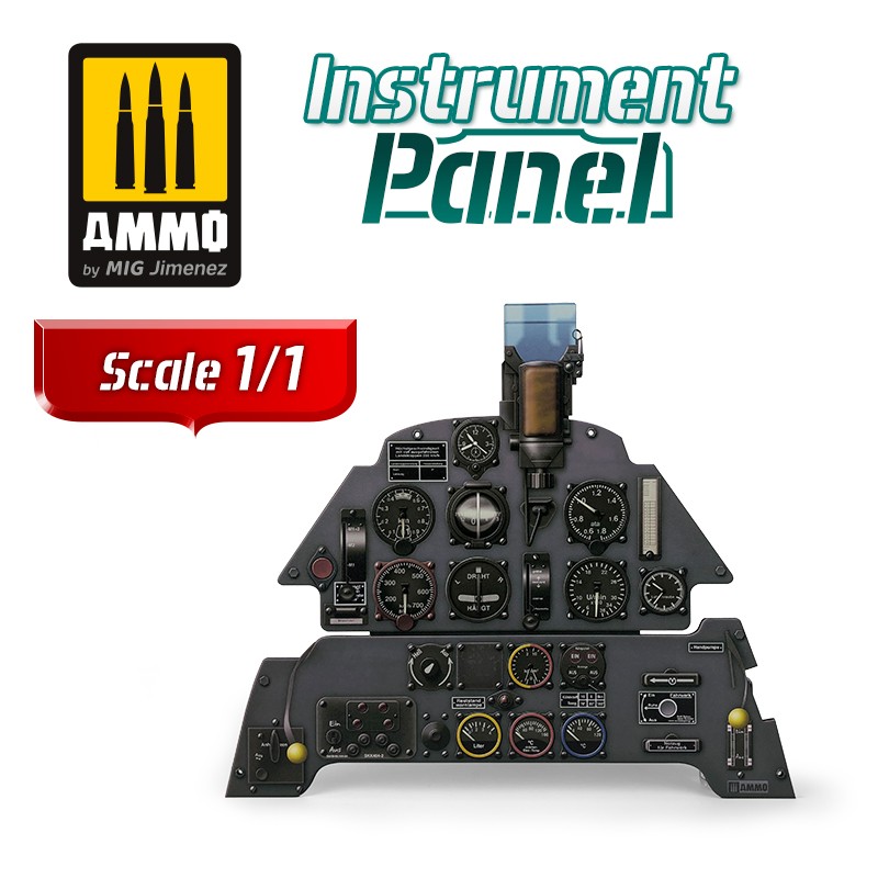 YAHU YMA2408 Me-109 E 1/24 Instrument panel 