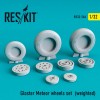 1/32 Gloster Meteor wheels set  (weighted)