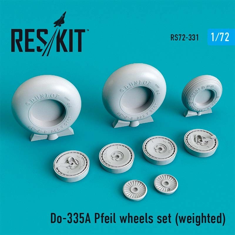 1/72 Do-335 А Pfeil wheels set (weighted)