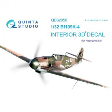 1/32 Bf 109K-4 3D-Printed &...