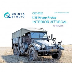 1/35 Krupp Protze 3D-Printed & coloured Interior on decal paper (for Tamiya kit)