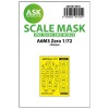 1/72 A6M3 Zero one-sided painting mask for Tamiya