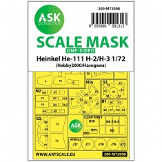 1/72 Heinkel He 111H-2/H-3 one-sided painting mask for Hasegawa / Hobby2000