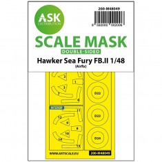 1/48 Hawker Sea Fury FB.11 double-sided mask for Airfix