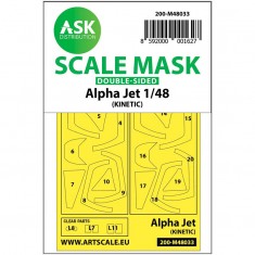 1/48 Alpha Jet double-sided painting mask for Kinetic