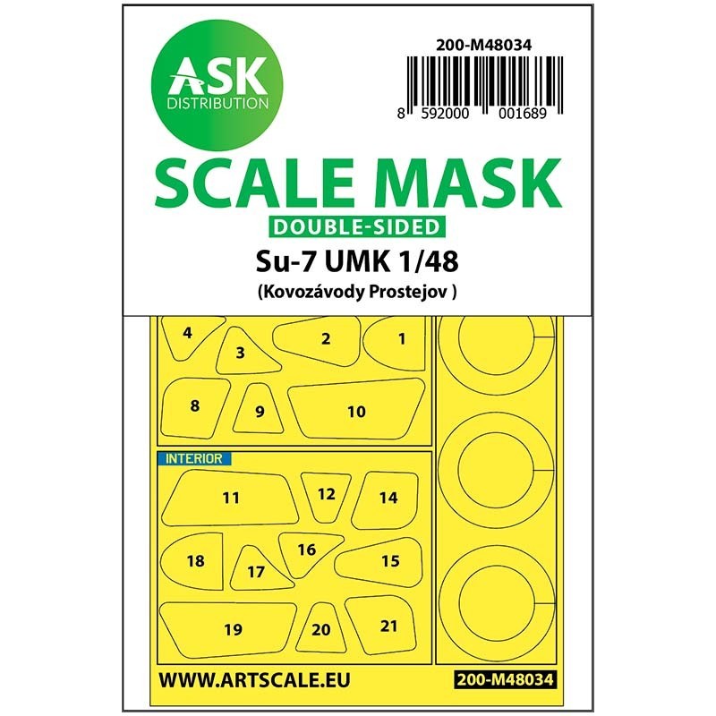 1/48 Su-7 UMK double-sided painting mask for KP
