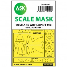 1/32 Westland Whirlwind Mk.I mask in and out for Special Hobby