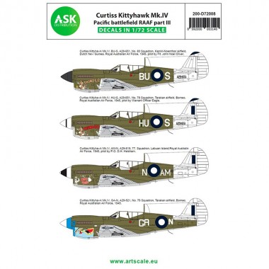 1/72 Curtiss Kittyhawk Mk.IV Pacific battlefield RAAF part III