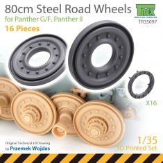1/35 80cm Steel Road Wheel for Panther (16 pieces)