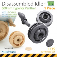 1/35 Disassembled Panther Idler 600mm Type (1 piece) for TAKOM
