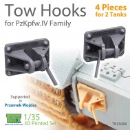 1/35 Tow Hooks for PzKpfw.IV Family (8 Pieces for 2 Tanks)
