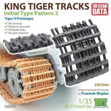 1/35 King Tiger Tracks Initial Type Pattern 2