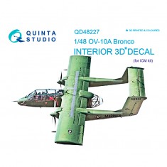 1/48 OV-10A Bronco 3D-Printed & coloured Interior on decal paper (for ICM kit)