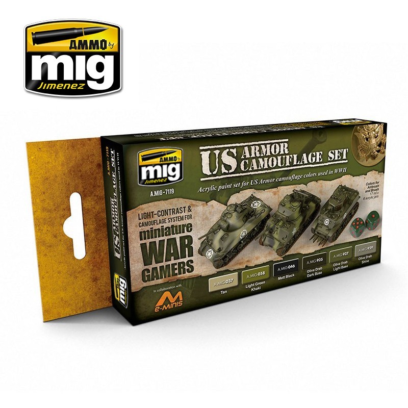 Wargame US Armor Set Ammo of Mig