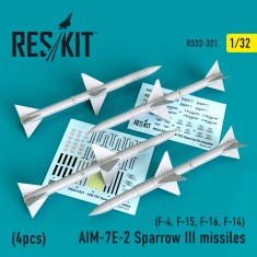 1/32 AIM-7E-2 Sparrow III missiles (4pcs)