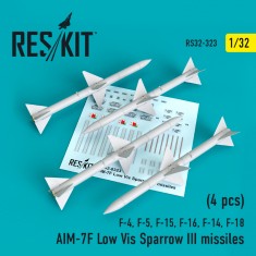 1/32 AIM-7F Low Vis Sparrow III missiles (4pcs)