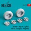 1/48 Hawker Tempest/Typhoon wheels set type 2 (weighted)