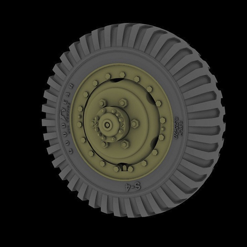 1/35 M3 “Scout car” road wheels (Goodyear)