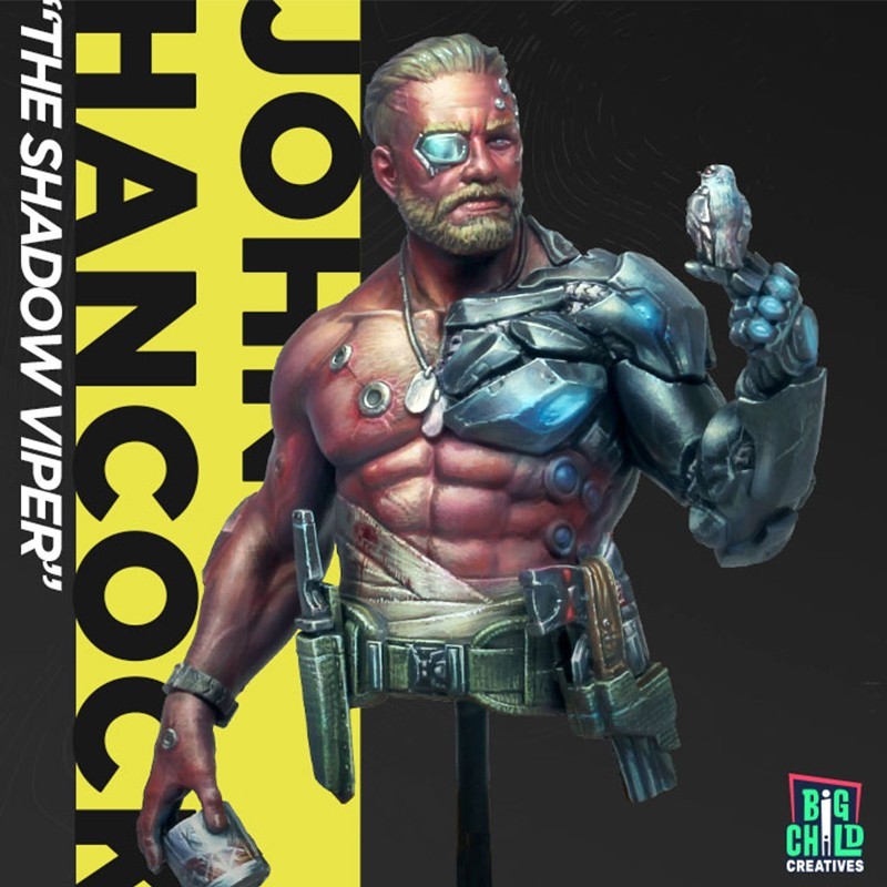 1/12 John Hancock “The Shadow Viper” Bust (sci-fi series)