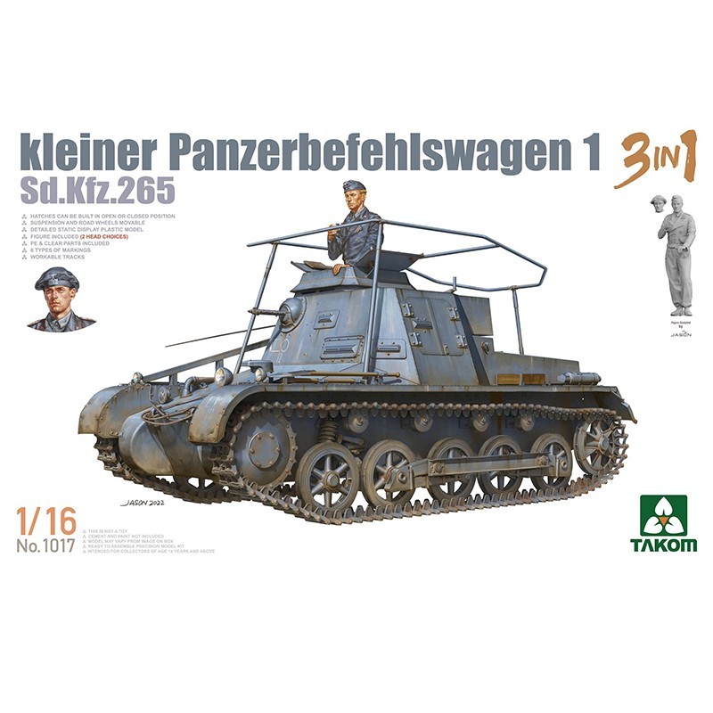 1/16 Kleiner Panzerbefehlswagen 1 3 in1 Sd.Kfz.265