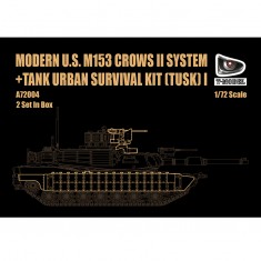 1/72 Modern U.S. M153 CROWS II System + Tank Urban Survival Kit (TUSK) I - 2 in 1