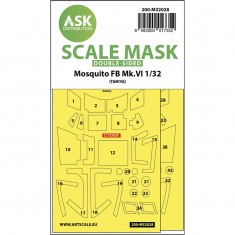 1/32 Mosquito FB Mk.VI double-sided express masks for Tamiya