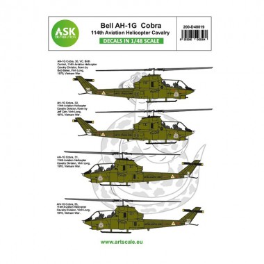 1/48 Bell AH-1G Cobra 114th Aviation helicopter cavalery part 3