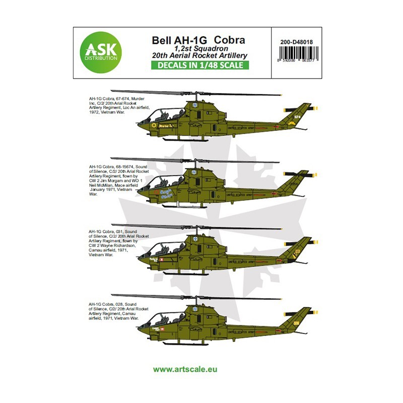 1/48 Bell AH-1G Cobra 20th Aerial Rocket artilery part 1