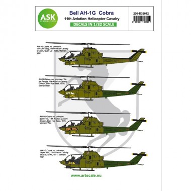 1/32 Bell AH-1G Cobra 11th Aviation Helicopter Cavalry