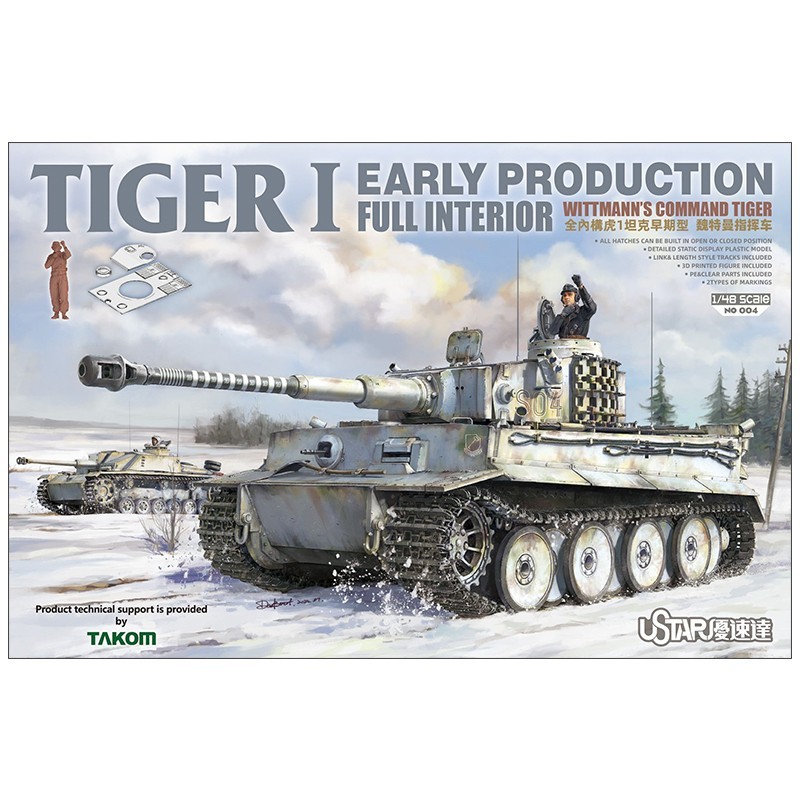 1/48 TIGER I Early Production Full Interior WITTMANN’S Command Tiger