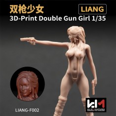 1/35 3D-Print Double Gun Girl