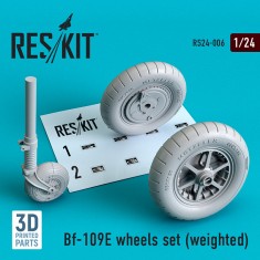 1/24 BF-109E Wheels set (Weighted)