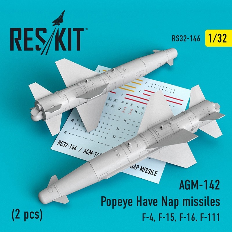 1/32 AGM-142 Popeye Have Nap Missiles (2pcs)