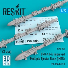 1/72 BRU-41/A Improved Multiple Ejector Rack (3pcs)
