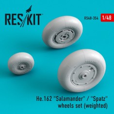1/48 HE. Salamander Wheels set  (Weighted)