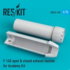 1/72 F-14D open & closed exhaust nozzles (for Academy Kit)