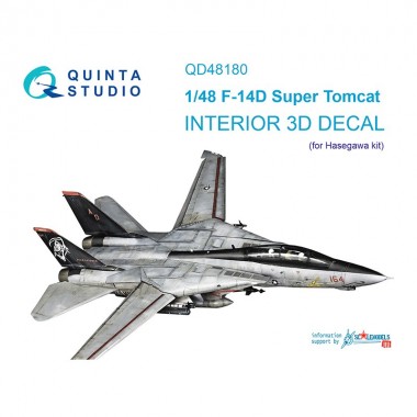 1/48 F-14D 3D-Printed &...