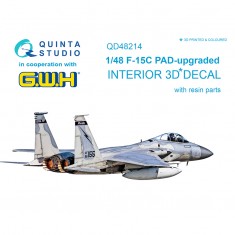 1/48 F-15C PAD-upgraded 3D-Printed & coloured Interior on decal paper with resin parts (GWH)