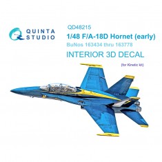 1/48 F/A-18D Early 3D-Printed & coloured Interior on decal paper (Kinetic)