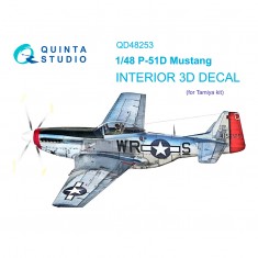 1/48 P-51D 3D-Printed & coloured Interior on decal paper (Tamiya)