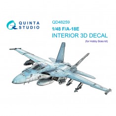 1/48 F/A-18E 3D-Printed & coloured Interior on decal paper (HobbyBoss)