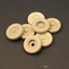 1/35 Road wheels for “Einheistdiesel” (gelande pattern)