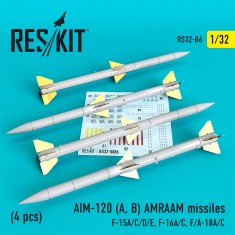 1/32 AIM-120 (A, B) AMRAAM missiles (4 pcs)