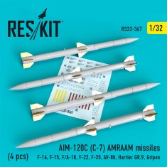 1/32 AIM-120C (C-7) AMRAAM missiles (4 pcs)