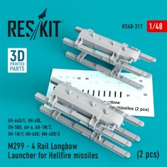1/48 M299 - 4 Rail Longbow Launcher for Hellfire missiles (2 pcs)
