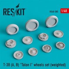 1/48 T-38 (A, B) "Talon l" wheels set (weighted)