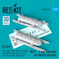 1/72 M272 - 2 Rail Launcher for Hellfire missiles (2 pcs)