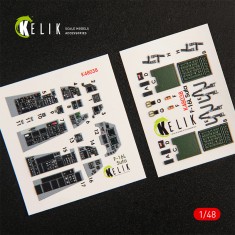 1/48 F-16I "Sufa" interior 3D decals for Kinetic kit