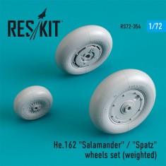 1/72 He.162 "Salamander" / "Spatz" wheels set (weighted) 