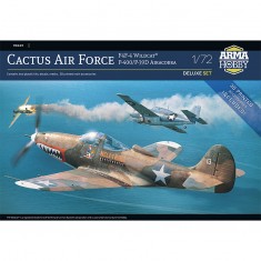 1/72 Cactus Air Force Deluxe Set – F4F-4 Wildcat and P-400/P-39D Airacobra over Guadalcanal